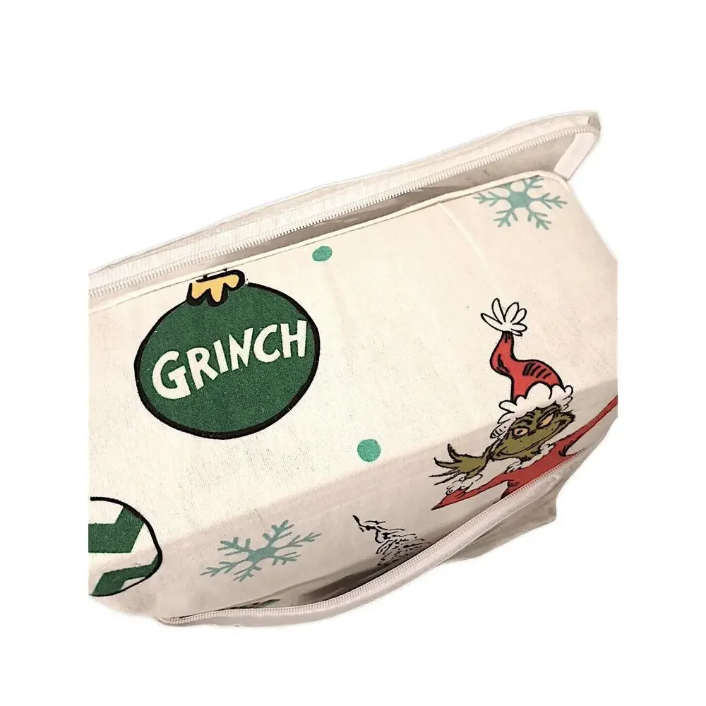 THE GRINCH Christmas SHEET Set TWIN Flannel 100% Cotton 3‎ Pc Holiday Warm New